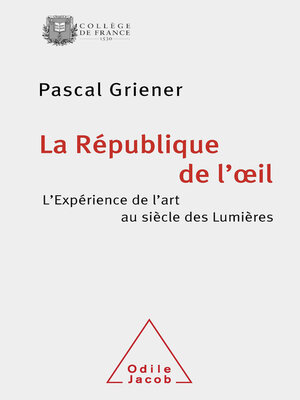 cover image of La République de l'œil